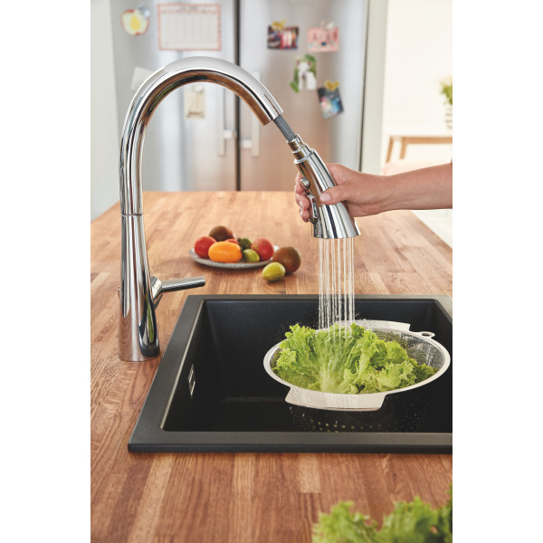 Змішувач для кухні з висувним виливом Grohe Zedra (32294002)