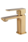 Змішувач для умивальника Haiba Kubus 001 BRUSHED GOLD (HB9622)