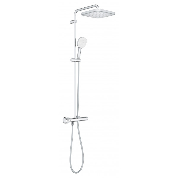 Душевая система с термостатом для настенного монтажа Grohe Tempesta System 250 Cube (26689001)