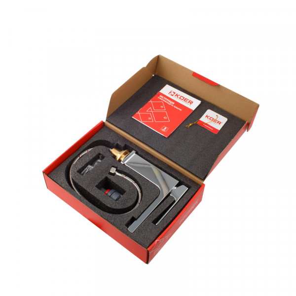Смеситель для умывальника KOER KB-10039-01 (Цвет хром) (KR5994)