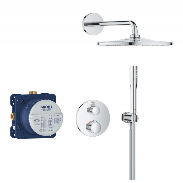 Система с термостатом скрытого монтажа из Rainshower Mono 310 Grohe Grohtherm Душевая (34869000)