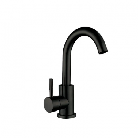 Смеситель для умывальника Champion SUS-011-B Black с нерж. стали SUS304 (Цв.черный) (CH0346)