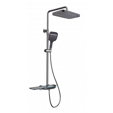 Душевая колонна с термостатическим  смесителем Mixxus Premium SPACE-009-J Graphite, 3 режима (MI6542)