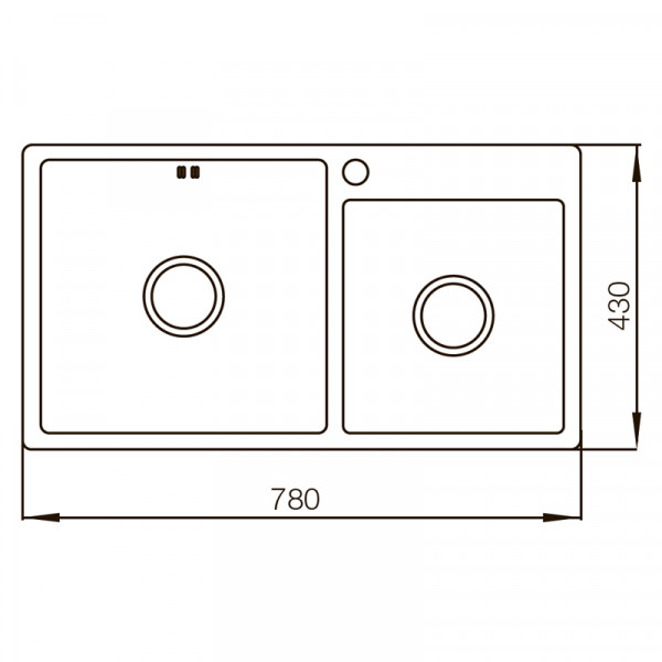 Мийка Mixxus MX7843-220x1.0-PVD-Black (MX0565)