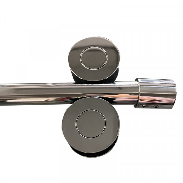 Двері в нішу Koer SR SD06-140x220-TR-01 прозоре скло Easy Clean 8мм, хром (KR5368)