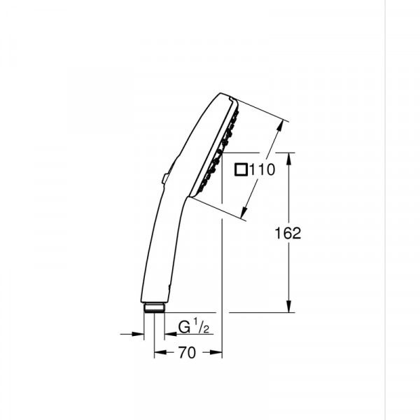 Ручной душ Grohe Tempesta Cube 110 3 режима (27574003)