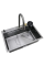 Мийка Mixxus Premium MH7246-SET-01 Nano-Black з вбудованим змішувачем (MX1696)