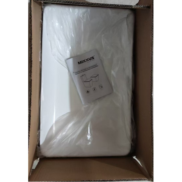 Раковина накладна Mixxus Premium QUADRO-0209 600х370х140mm з переливом (MP6522)