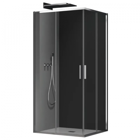 Душевая кабина без поддона Koer SR SC10-90x90x195-TR-01 прозрачное стекло Easy Clean 6мм, хром (KR5942)