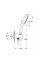 Душевой набор с настенным ручным душем Grohe Tempesta Cube 110 3 режима, черный матовый (269102433)