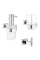 Набор аксессуаров 3в1 Grohe Essentials Cube (BF40511EC)