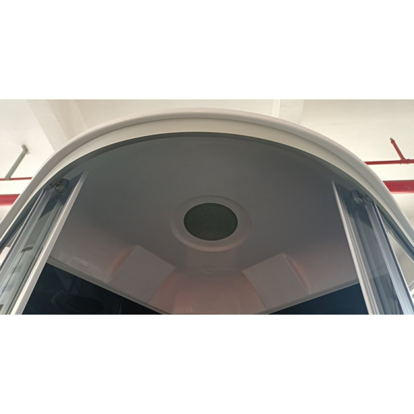 Бокс душевой с гидромассажем Mixxus STRONG SBH01-90x90x215-GR SATIN с высоким поддоном (MI6889)
