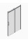 Дверь в нишу Koer SR SD01-140x200-TR-01 прозрачное стекло Easy Clean 8мм, хром (KR5380)