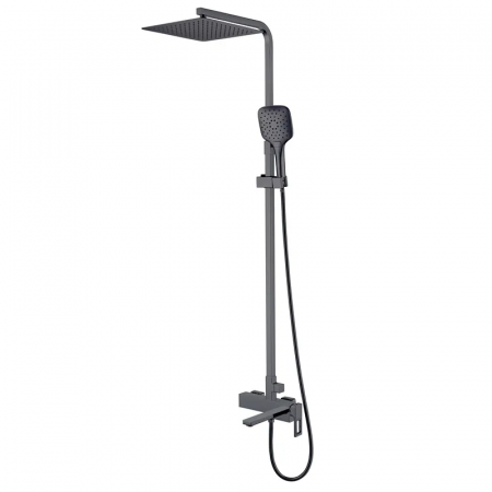 Душевая колонна со смесителем KOER KB-56009-07 3 функции (Цвет графит) (KR5988)
