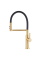 Змішувач для кухні MIXXUS PREMIUM PULL 017 BRUSHED GOLD REFL.BLACK (Кол.мат.зол.+сил.вил.чор.) (MI8280)