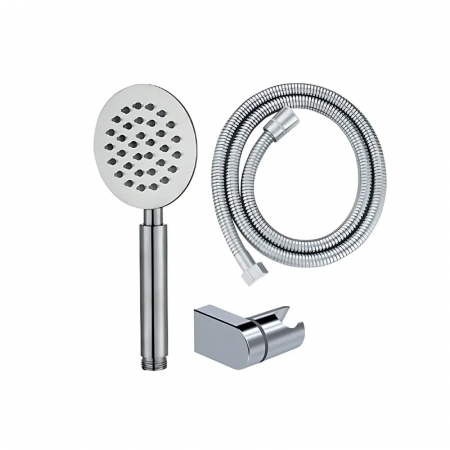Душевой набор Mixxus Shower SET-01.SUS (шланг, лейка, кронштейн) с нерж. стали (MI6156)