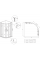 Душова кабіна без піддону Koer SR SC04-90x90x195-TR-07 прозоре скло Easy Clean 5мм, графіт (KR5362)