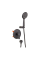 Змішувач для душу Haiba Amanda 003 (Inner) Black (HB3956)