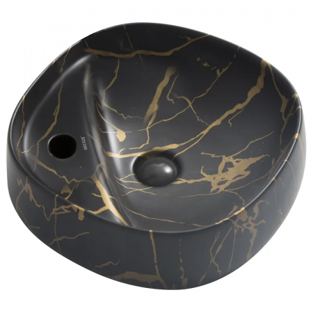 Раковина накладная MIXXUS PREMIUM WAVE-0201 MARBLE 430х430х150mm с отверстием под смеситель (MP6536)