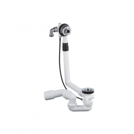 Сифон для ванны без комплекта верхней монтажной части GROHE Talentofill (28990000) полуавтоматический с переливом, без ревизии (Цвет хром) 1 1/2'' (28990000)