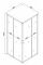 Душова кабіна без піддону Mixxus CUBIC SC01-90x90x185-TR CHROME прозоре скло 4мм (MI6906)
