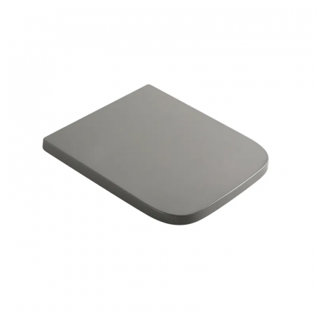 Сидение-крышка для унитаза Mixxus Premium SEAT COVER QUADRO-2004 GRAY 425х358х32mm дюропласт (MP6686)
