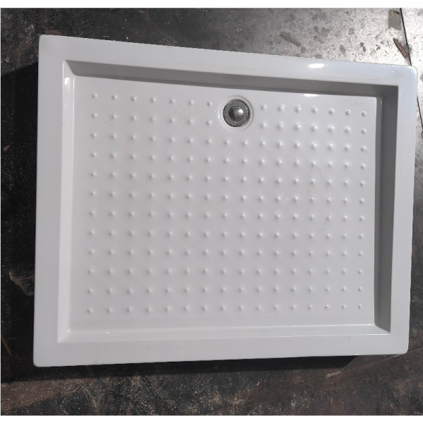 Душовий піддон з сифоном прямокутний Mixxus HARD ST01-100x80x13 NEW діаметр зливу 52 мм (MI8430)