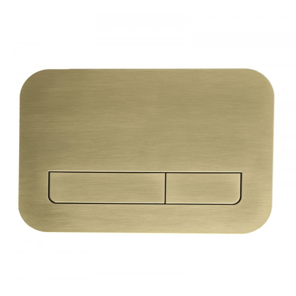Панель смыва Koer KT-0609-12 240x160x7mm пластиковая, линейная кнопка (цвет матовое золото) (KR6132)