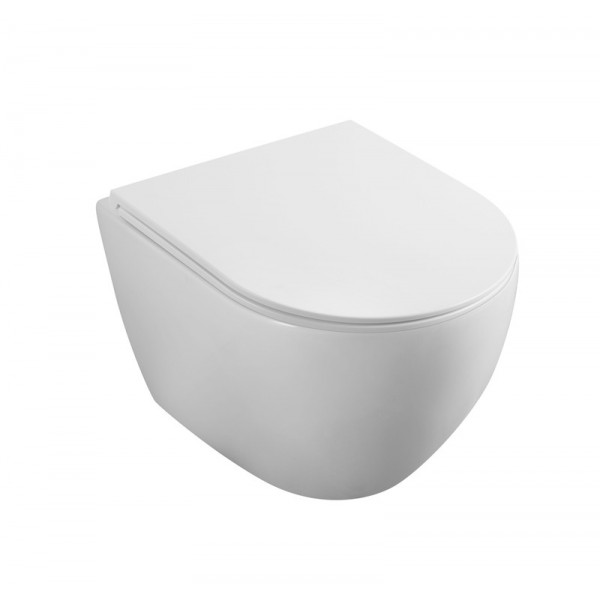 Комплект: Mixxus Premium Ellipse-SET-2101 (в 2 ящ) Унітаз система змиву Tornado 3.0+ Інсталяція Koer KT-0404 + панель KT-0604-03 White (MP6667)