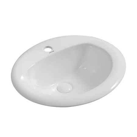 Раковина врізна на стільницю Mixxus Premium TOPPER-1602 515х400х200mm з отвором під змішувач та переливом (MP6572)
