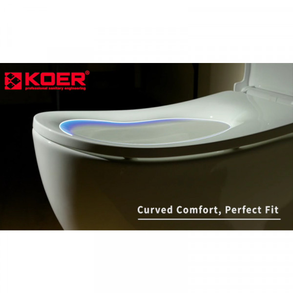 Унітаз-компакт ергономічний Koer TT-0201-T3 675x390x860mm система змиву TORNADO 3.0 (KR5613)