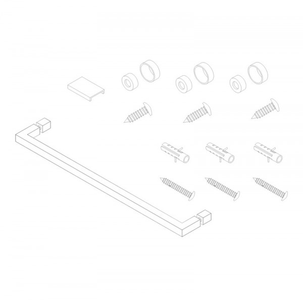 Шторки стеклянные на ванну распашные Koer SR BS02-80x140-TR-07 прозрачное стекло 6мм, графит (KR5941)