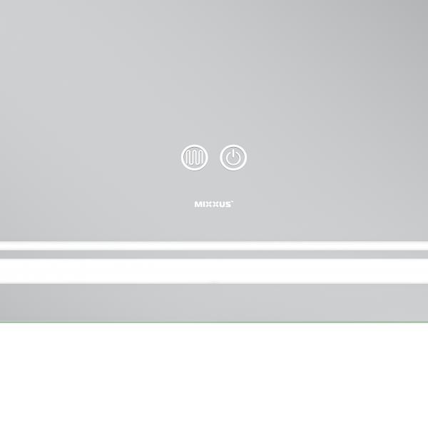 Дзеркало Mixxus Premium QUADRO MR20-100x80 з Led Touch, Anti-fog, димером, регулятором яскравості, лінзою (MP6623)