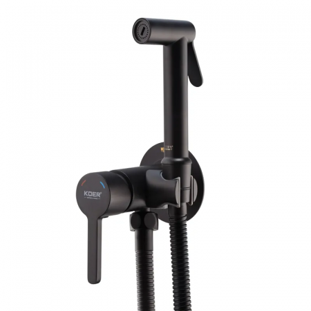 Смеситель для гигиенического душа Koer KB-23029-05 Цвет черный (KR5493)