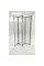 Шторки стеклянные на ванную складные Koer SR BS07-80x140-TR-01 прозрачное стекло Easy Clean 4мм, хром (KR5948)