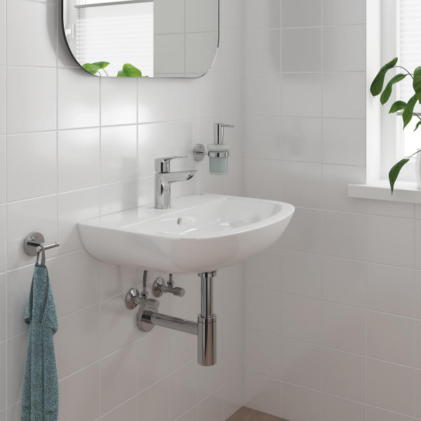 Одноважільний змішувач для раковини S-Size Grohe BauLoop New з нажимним донним клапаном (23878001)