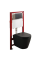 Комплект: Mixxus Premium Bevel-SET-2101 Black (в 2 ящ) Унітаз система змиву Tornado 1.0+ Інсталяція Koer KT-0404 + панель KT-0604-05 Black Mat (MP6669)