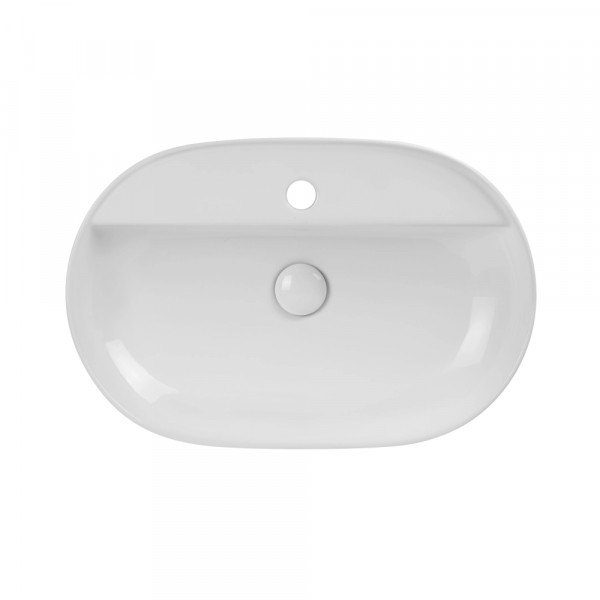 Раковина накладна Mixxus Premium ELLIPSE-0204 600х380х115mm з отвором під змішувач (MP6679)