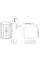 Душевая кабина без поддона Koer SR SC04-90x90x195-TR-12 прозрачное стекло Easy Clean 5мм Матовое золото (KR5681)