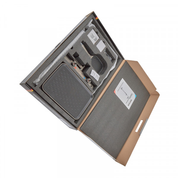 Душова колона Mixxus Premium VIRGO 009-J GRAPHITE з термостатичним змішувачем,3 функції (MI6647)