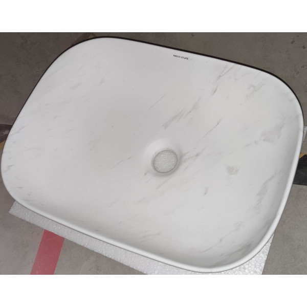 Раковина накладна Mixxus Premium DIVERSE-0112 MARBLE 455х325х135mm (MP6543)