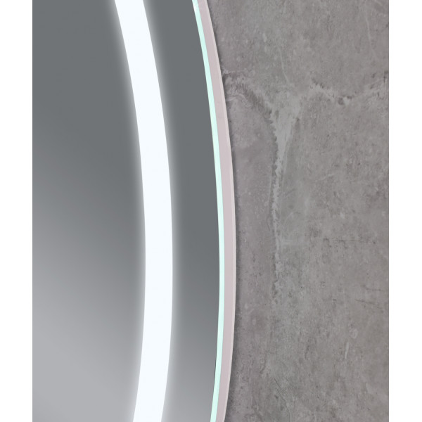 Дзеркало Mixxus PLAIN MV02-50x70 з Led Touch, Anti-fog, димером, регулятором яскравості, годинником (MI6010)