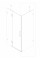 Боковая стенка для кабины Koer SR SW04-80x200-TR-01 прозрачное стекло Easy Clean 10мм, хром (KR5389)
