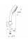 Душевой набор с держателем, 3 режима струи Grohe New Tempesta Cosmopolitan (27584002)