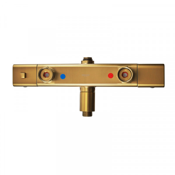 Душова колона Mixxus Premium VIRGO 009-J BRUSHED GOLD з термостатичним змішувачем,3 функції (MI6649)