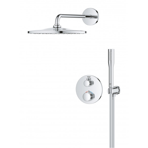 Система с термостатом скрытого монтажа из Rainshower Mono 310 Grohe Grohtherm Душевая (34869000)