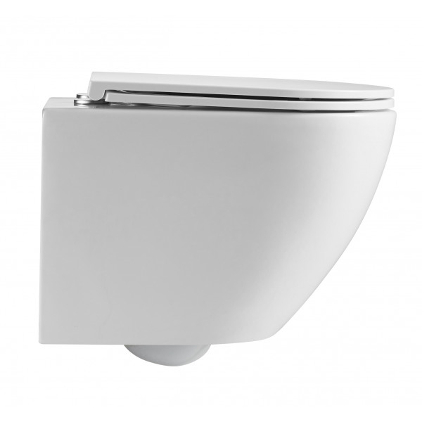 Унитаз подвесной Mixxus Premium Ellipse-0301-R 495x365x365mm, система смыва Rimless (MP6460)