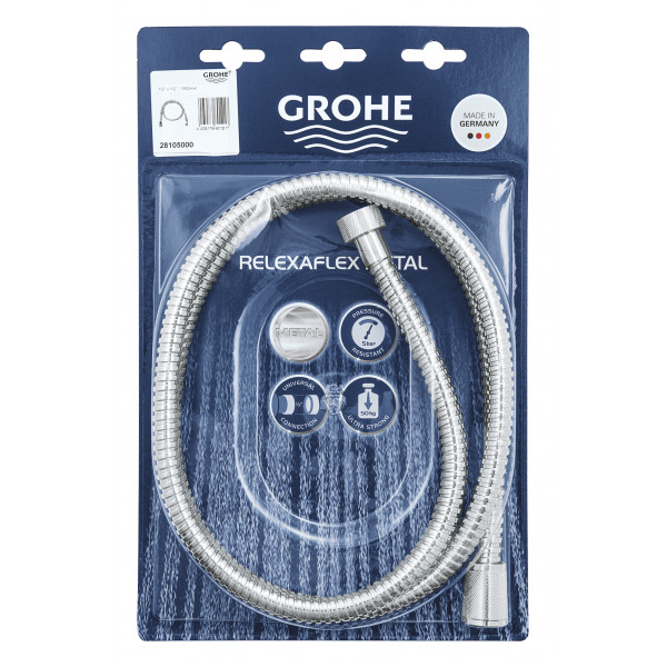 Душевой шланг 1500 Grohe Relexaflex Metal (28105000)