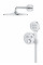 Скрытая душевая система с Rainshower Mono 310 Grohe Grohtherm SmartControl (34866000)