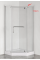 Душова кабіна з низьким піддоном Mixxus LINES SCT01-90x90x198-TR CHROME прозоре скло 6мм (MI6913)